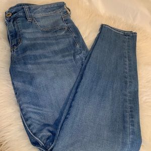 Blue American eagle jeggings!